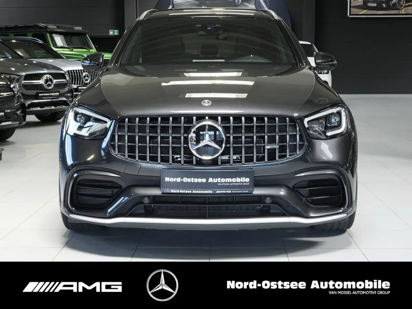 Mercedes-Benz GLC 63 AMG S 4M+ 360° Pano AHK Burmester HUD Gris - 2