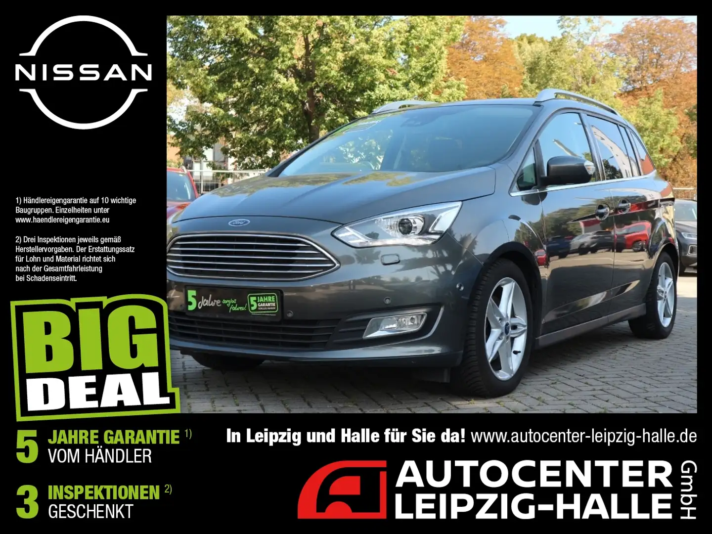 Ford C-Max 1.5 EcoBoost Grand Titanium 7 Sitze AHK WP Gris - 1