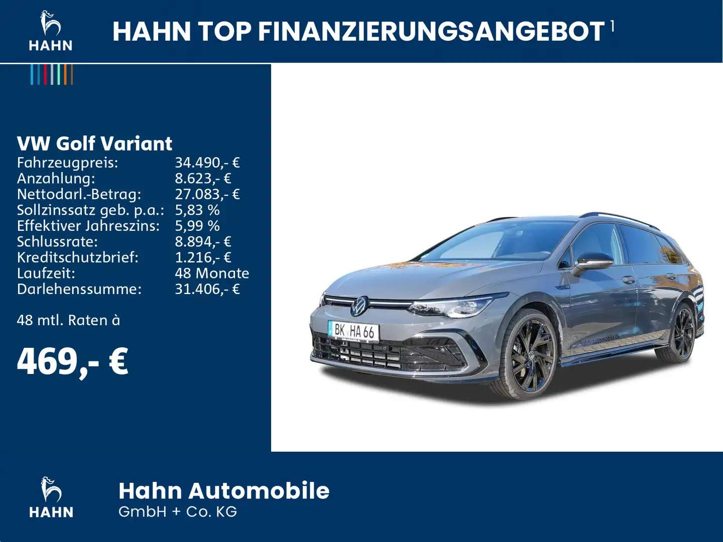 Volkswagen Golf Variant Golf VIII Variant R-Line 2.0TSI DSG Standhz Pano Grau - 2