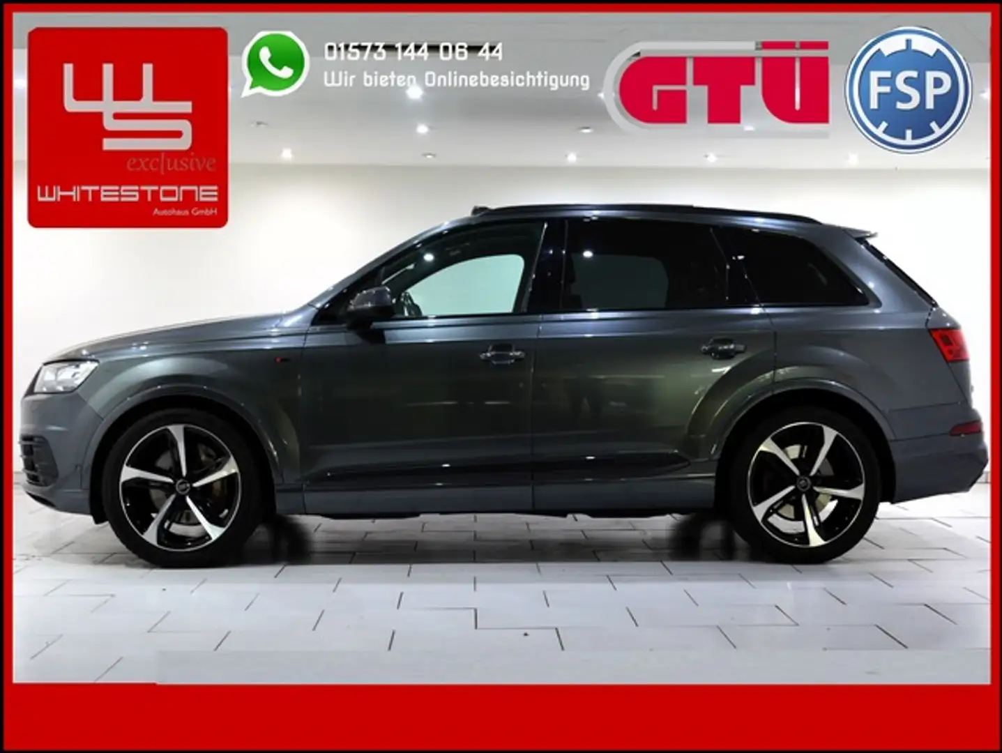 Audi Q7 3.0 TDI quattro S Line 7 Sitze Voll Voll Voll Grau - 1