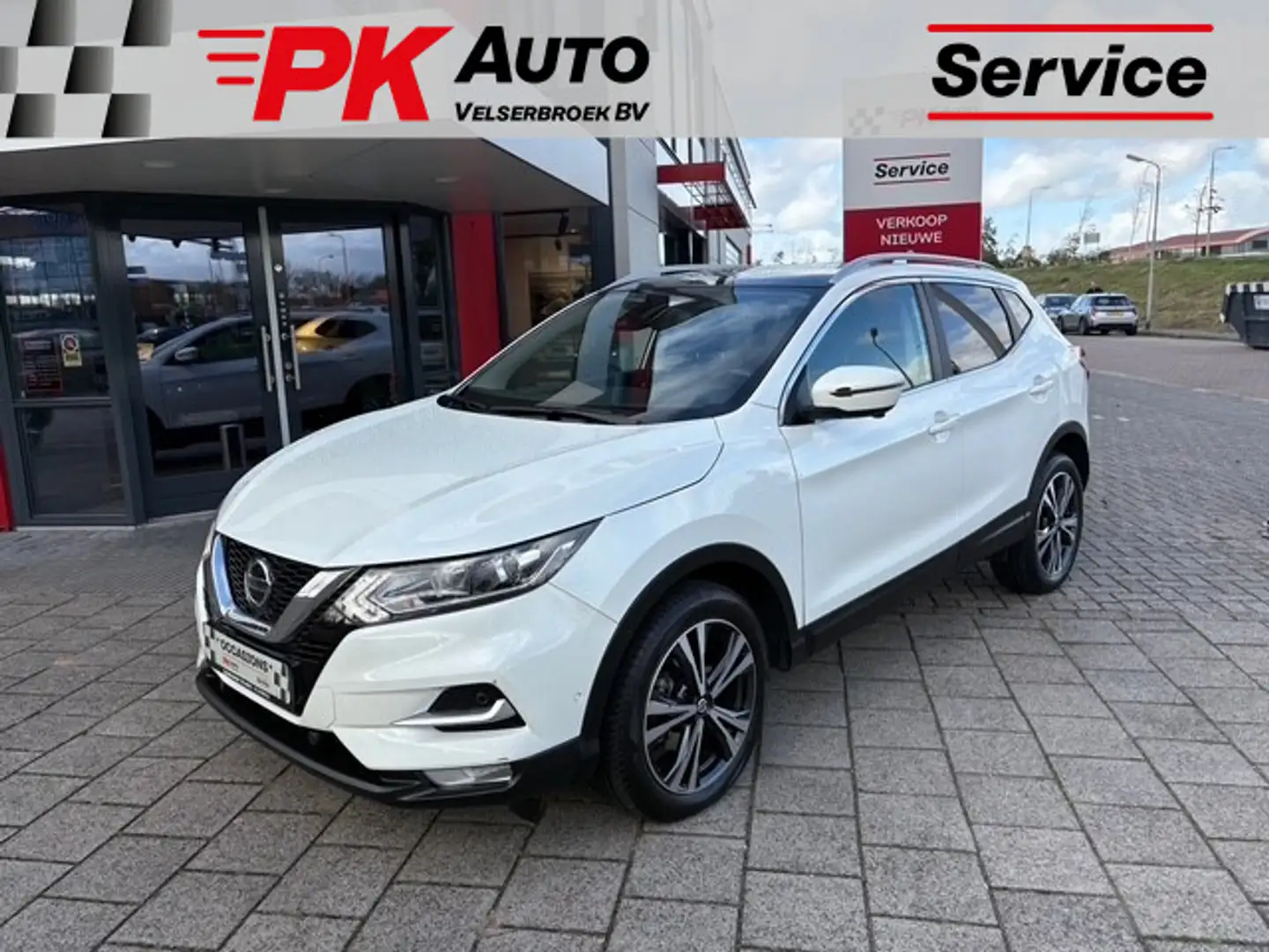 Nissan Qashqai 1.3 DIG-T Tekna | Navi | Camera 360 | Trekhaak | 9 Blanc - 1
