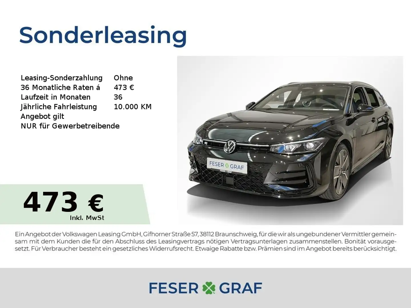 Volkswagen Passat R-Line 2,0 l TDI 150 PS DSG Schwarz - 1