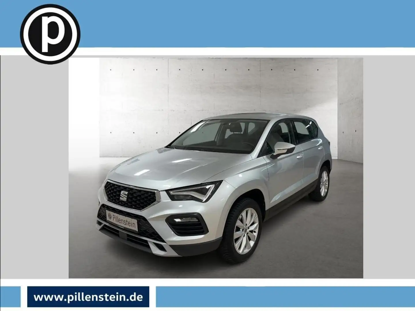 SEAT Ateca STYLE 1.5 TSI AHK NAVI LED SHZ PDC Silber - 1