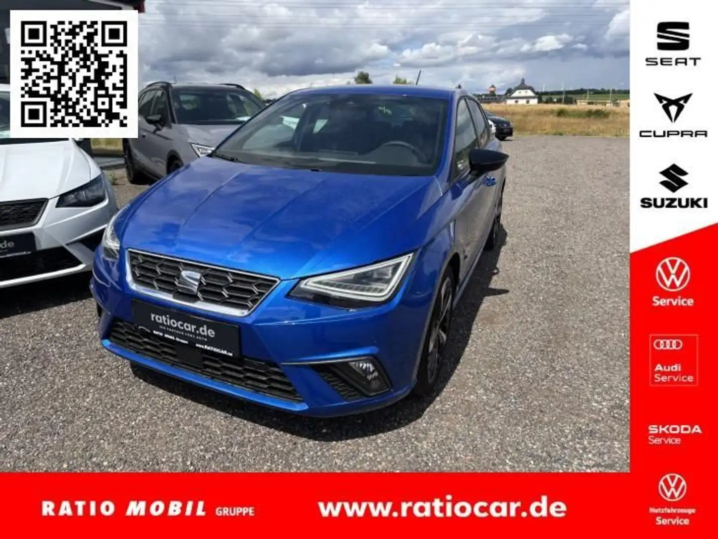 SEAT Ibiza IBIZA FR 1.5 TSI DSG NAVI AHZV-VORBER. SITZHEIZ. Bleu - 1