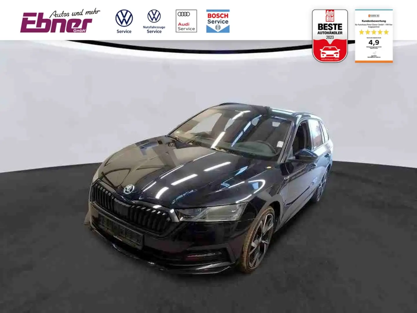 Skoda Octavia Combi SPORTLINE iV 204PS PHEV DSG HEAD-UP+ACC+KEYL Schwarz - 1