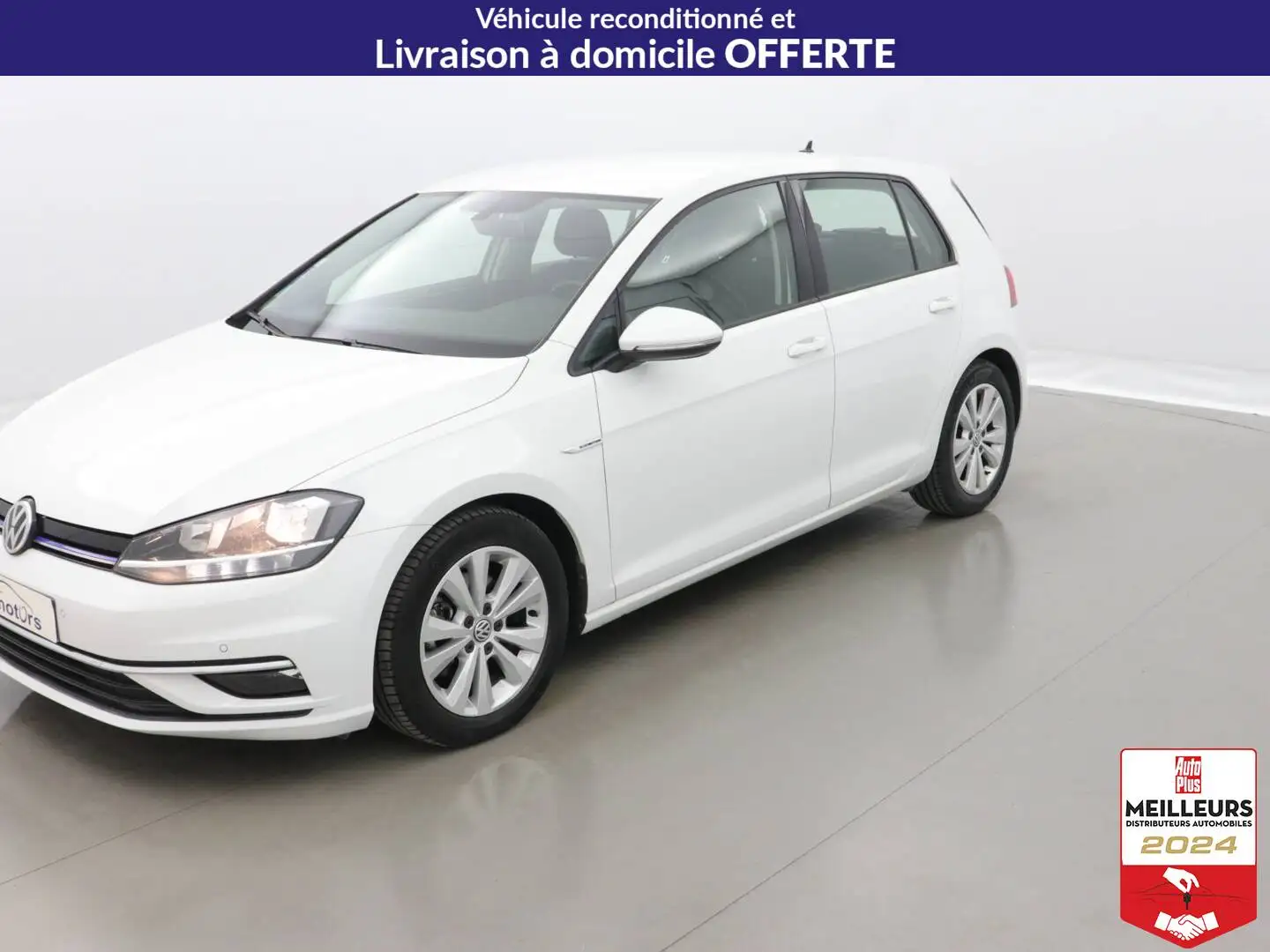Volkswagen Golf TSI 130 BlueMotion DSG7 Confortline +GPS Blanc - 1
