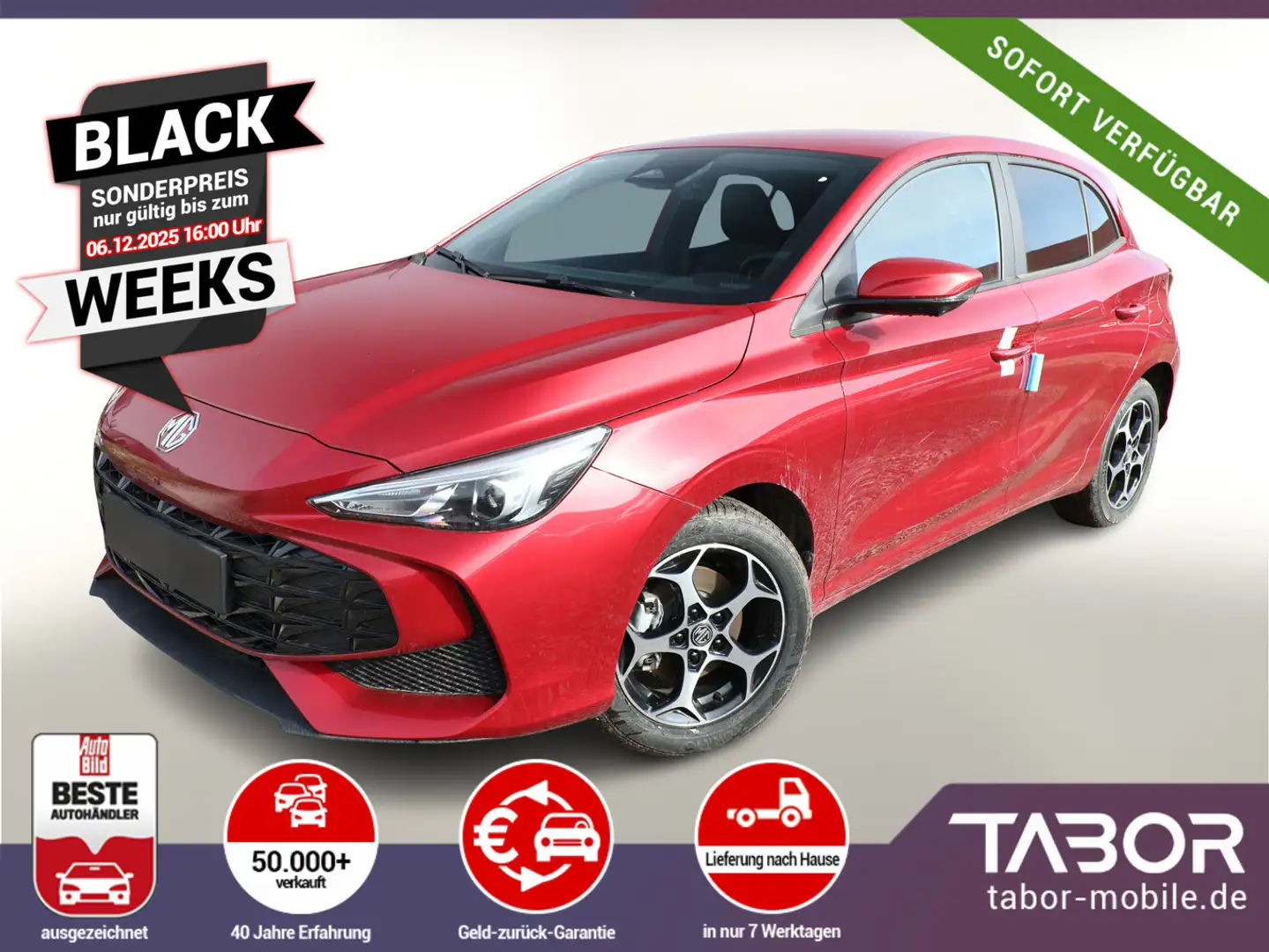 MG MG3 1.5 HEV+ 195 Luxury LED Nav ACC SHZ UVP-24%* Rot - 1