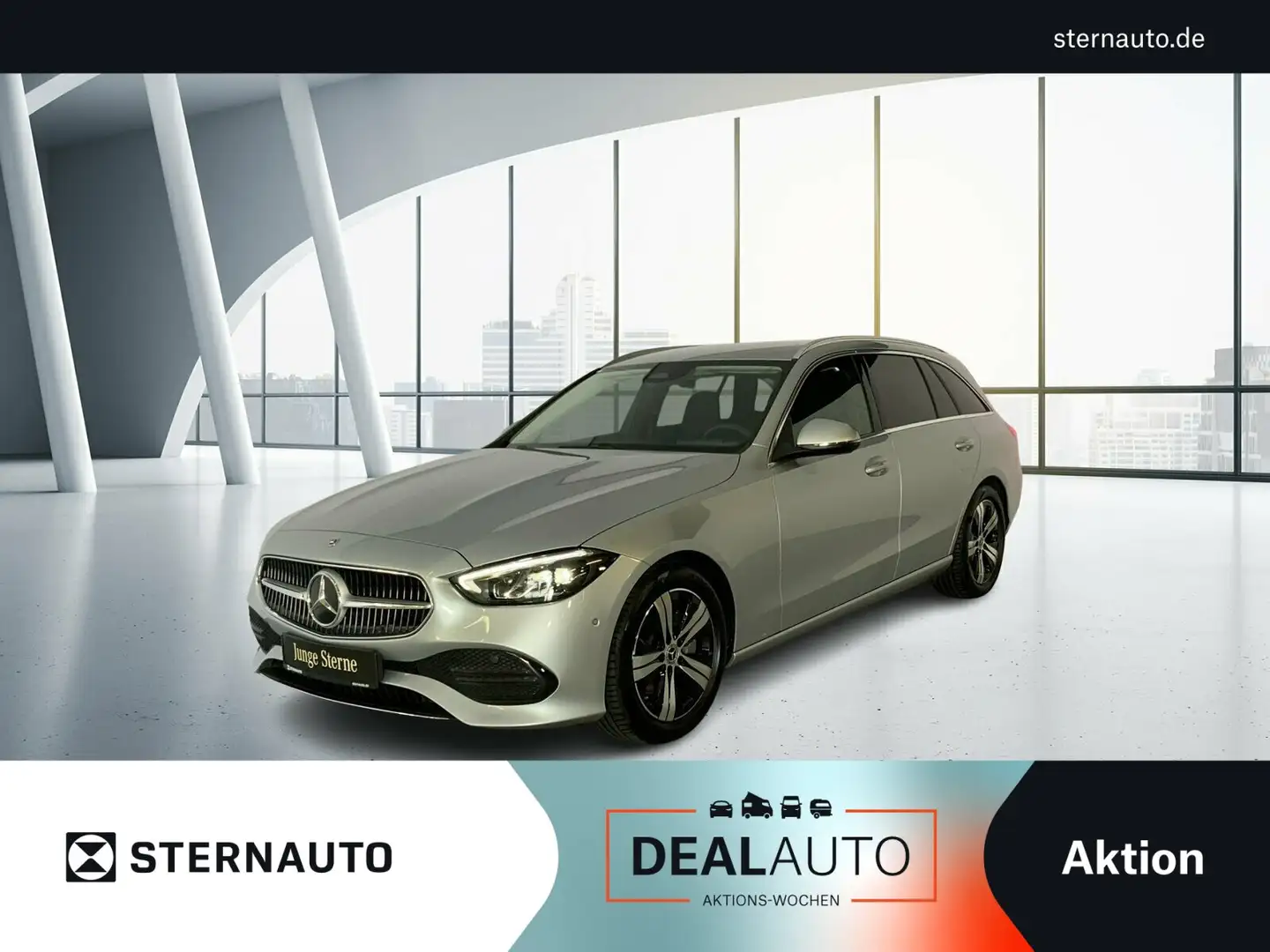 Mercedes-Benz C 220 C 220 T d AVANTGARDE RüKa MBUX LED Spur AHK Totw Silber - 1
