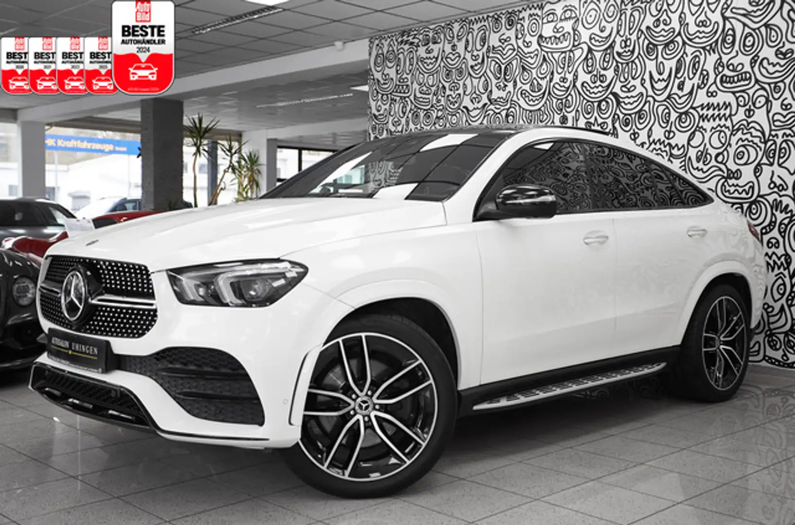 Mercedes-Benz GLE 400 d Coupe 3x AMG SPORT*DESIGNO*LUFT*PANO* Weiß - 1