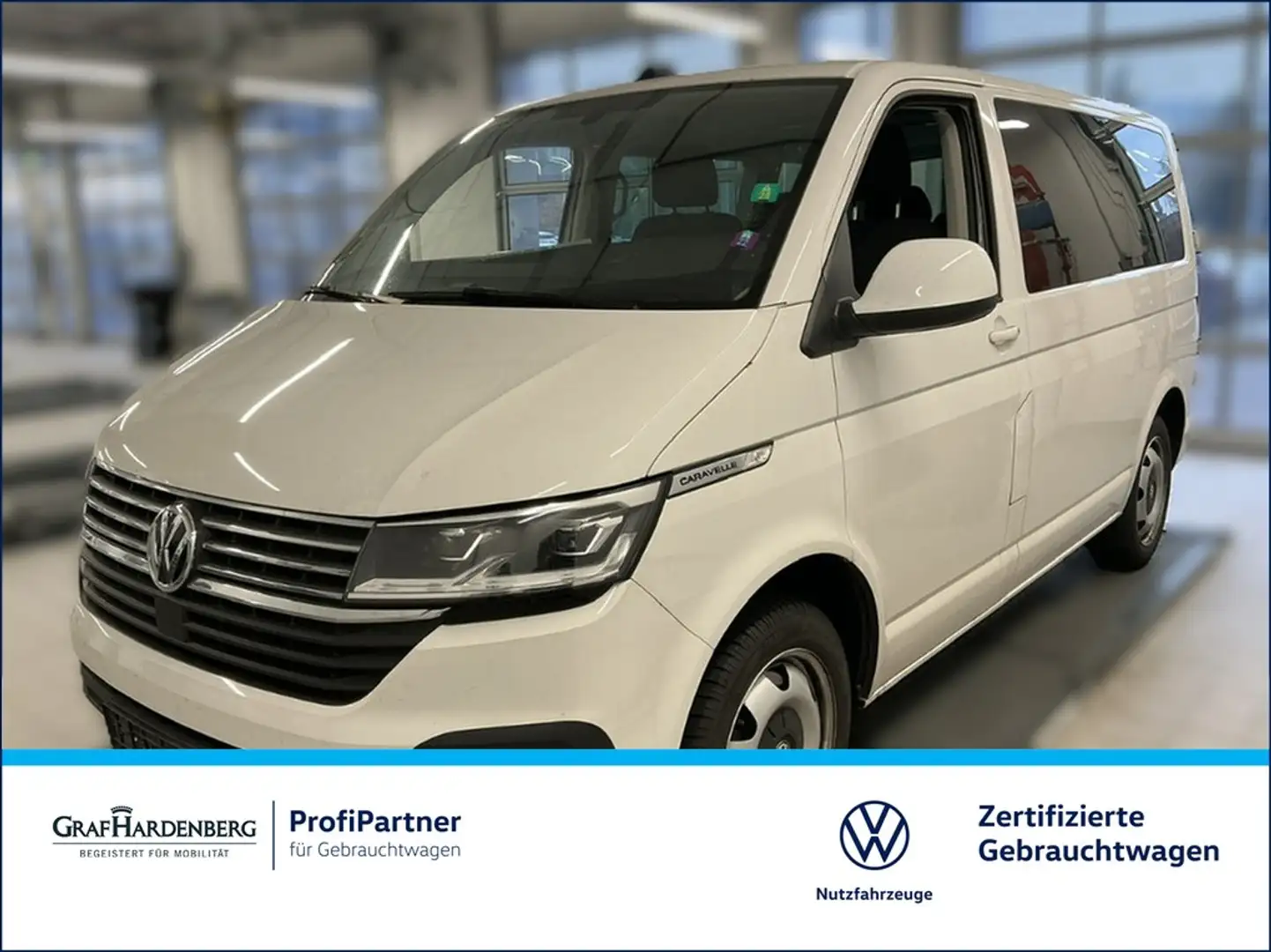 Volkswagen T6 Caravelle 6.1 2.0 TDI Comfortl. LED Navi DAB+ Weiß - 1