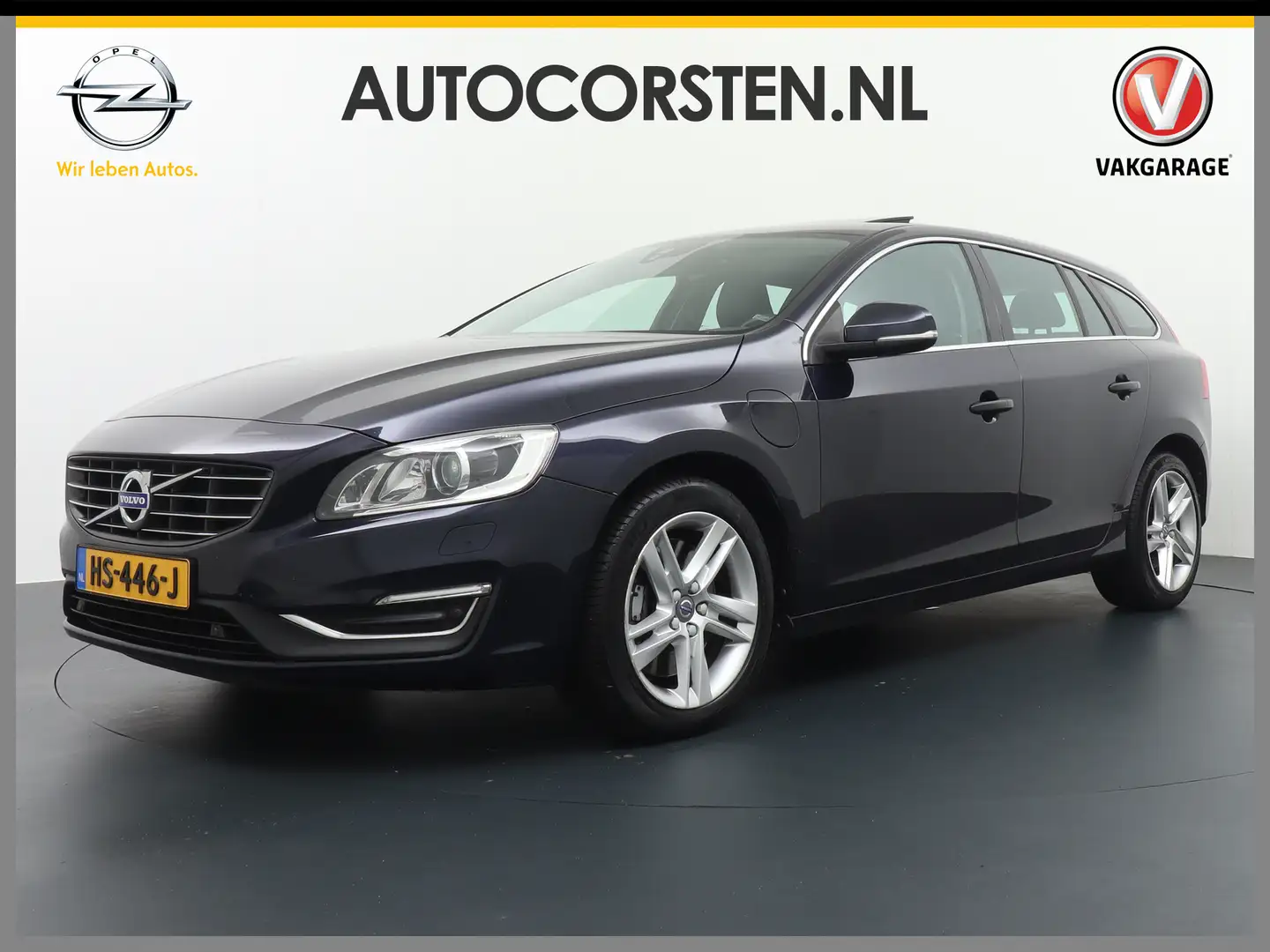 Volvo V60 2.4 D6 280pk PHEV AUT.6 Twin Engine Navi-Sensus-Co Albastru - 1