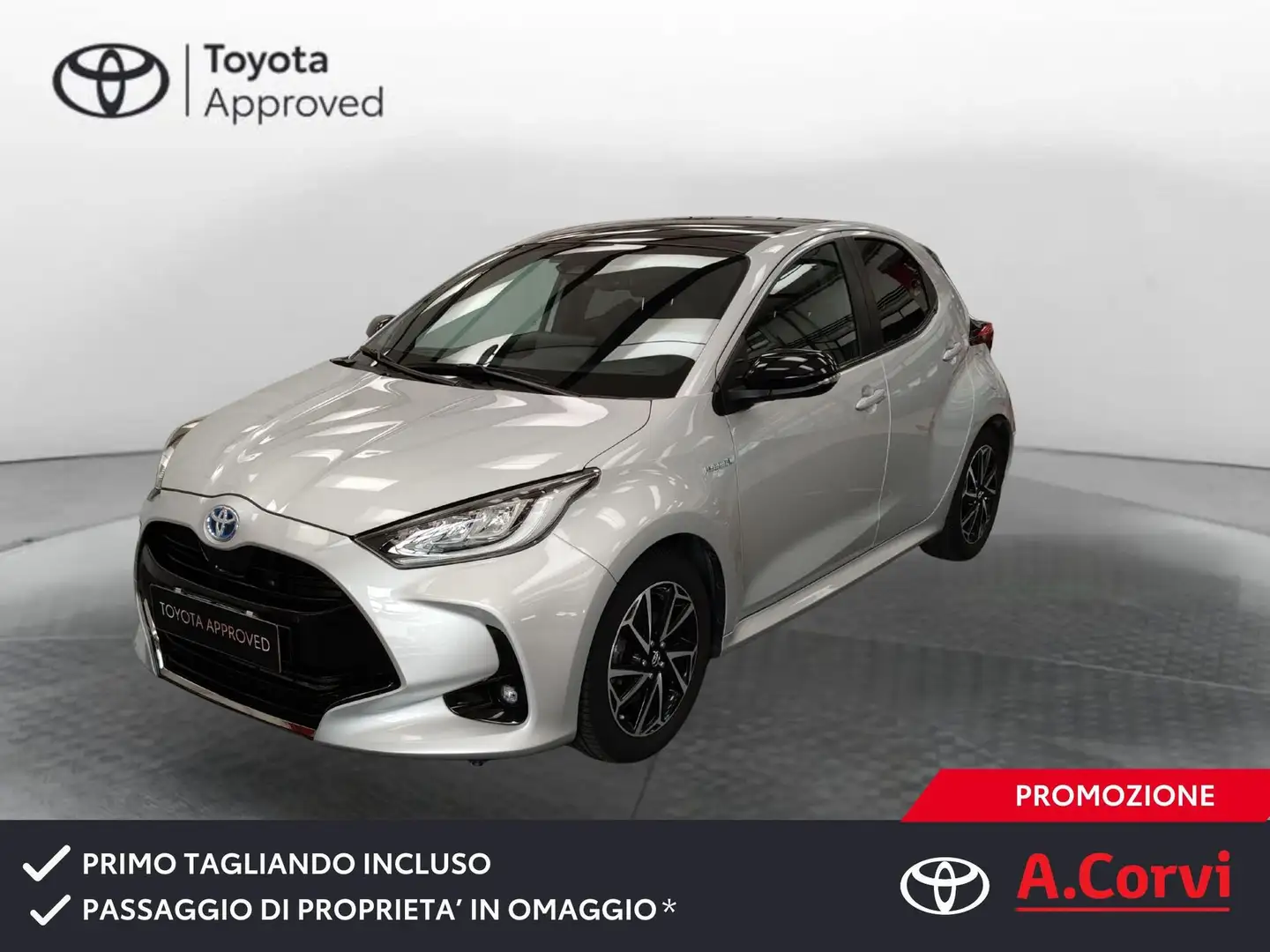 Toyota Yaris Yaris 1.5 Hybrid 5 porte Lounge Plateado - 1