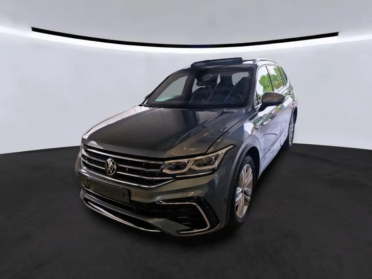 Volkswagen Tiguan Allspace R-Line 4Mot 7 SITZER LEDER H-UP LED AHK Gris - 1