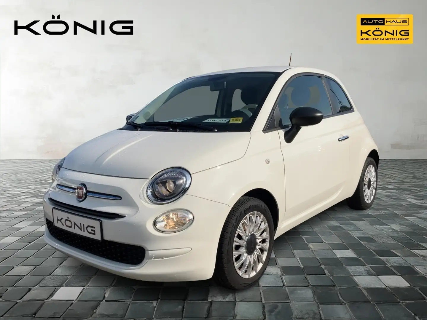 Fiat 500 Klima *CarPlay *Radio Blanc - 1