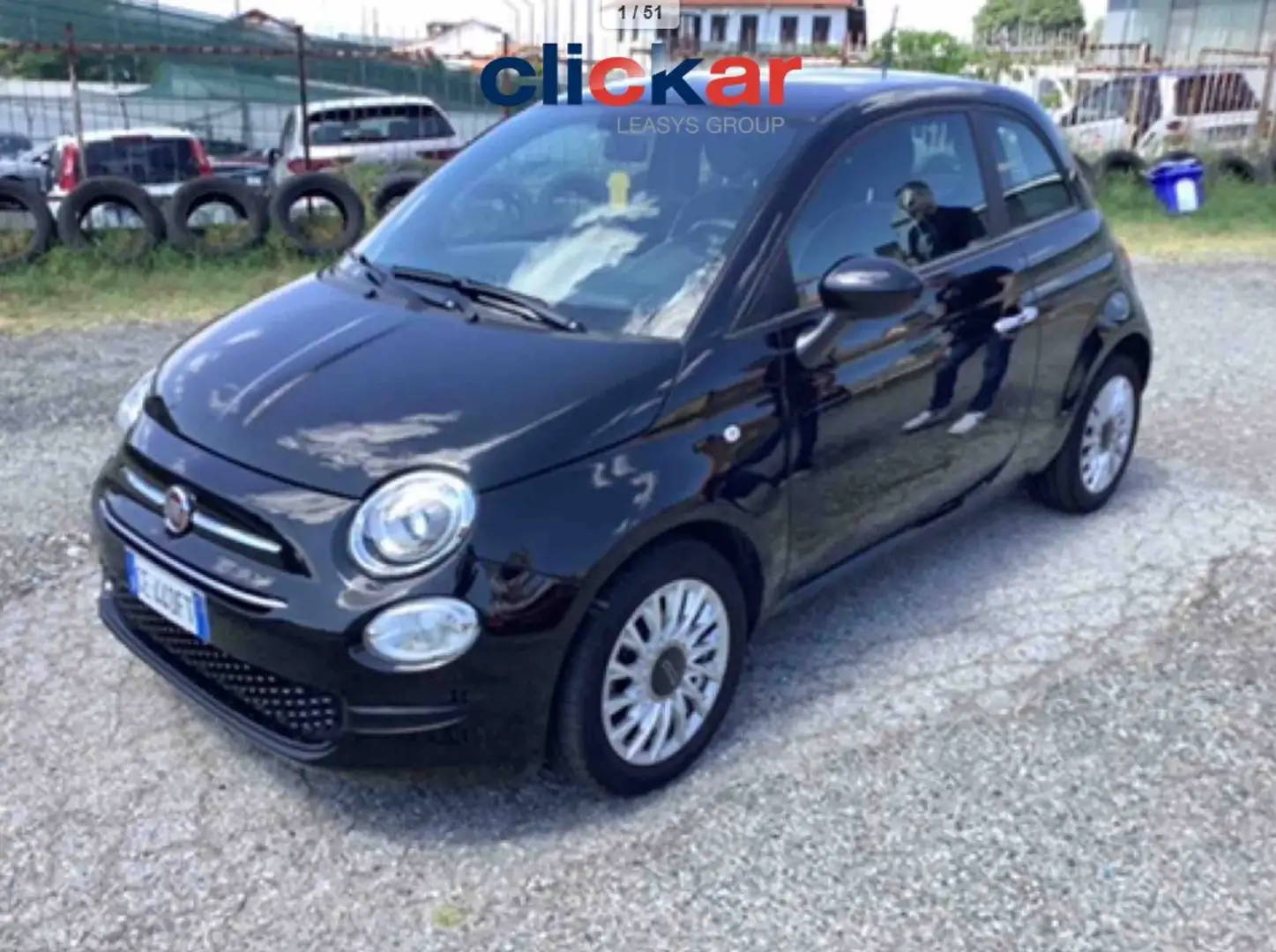 Fiat 500 FIAT 500 1.0 70cv Ibrido Lounge Nero - 1