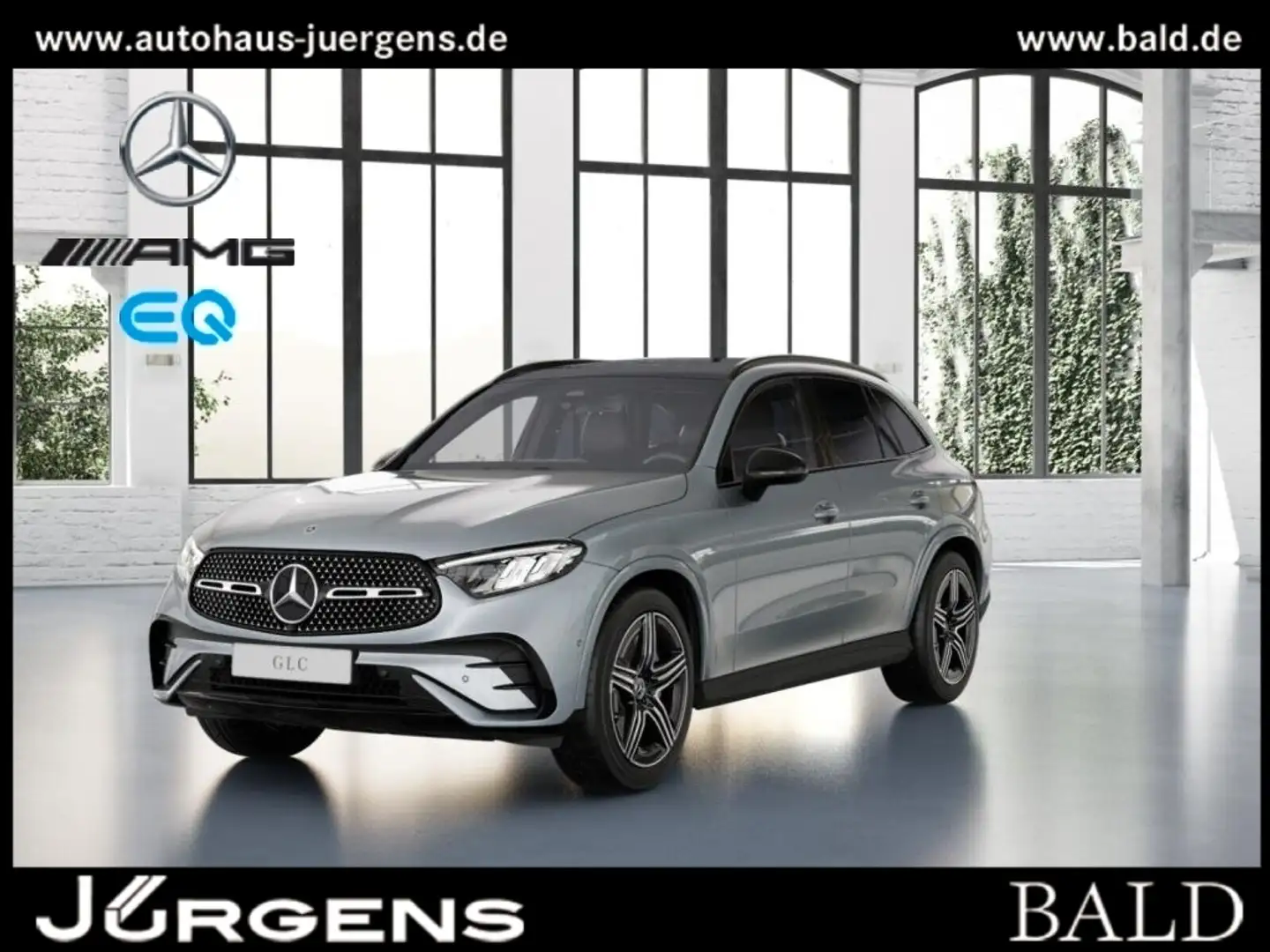 Mercedes-Benz GLC 300 d 4M AMG-Sport/Pano/Burm/AHK/Memo/Night Silber - 2