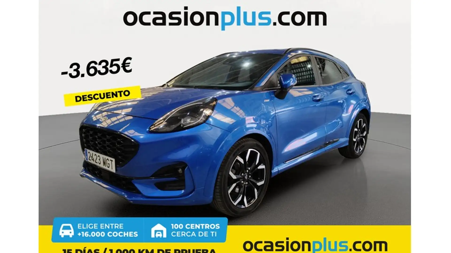 Ford Puma 1.0 EcoBoost MHEV ST-Line X Aut. 125 Bleu - 1
