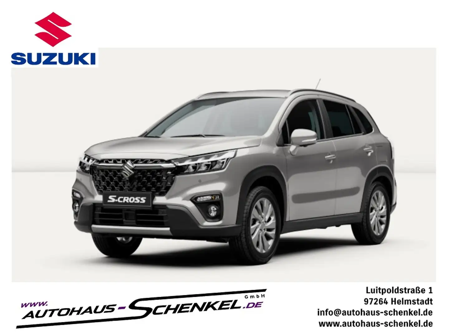 Suzuki S-Cross 1.4 Hybrid Allgrip Comfort verstärkte AHK Wohnwage Silber - 1