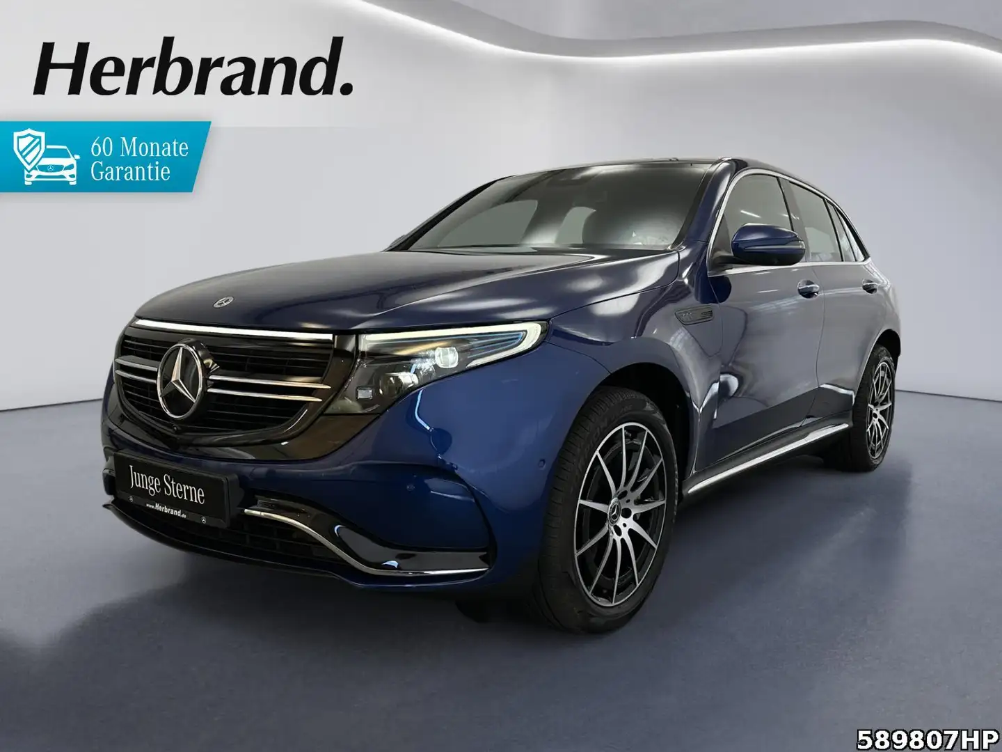 Mercedes-Benz EQC 400 4M AMG  360° Anhängerkupplung SOH 97,5 % Blau - 1