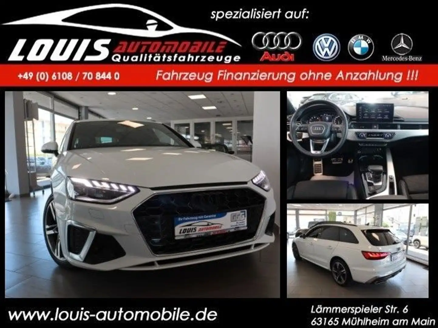 Audi A4 Avant 40 g-tron S line Wit - 1