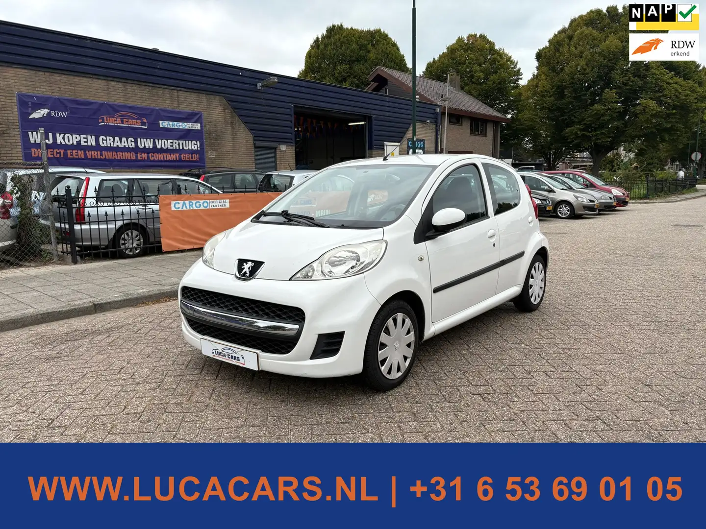 Peugeot 107 1.0-12V Sublime 2X SLEUTEL + BOEKJES! Wit - 1