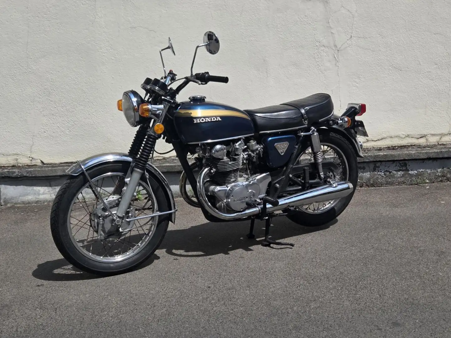 Honda CB 450 450 Blauw - 1