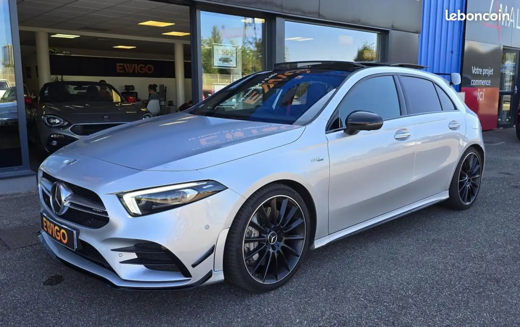 Mercedes-Benz A 35 AMG Mercedes 35 AMG 306ch 4MATIC AERO-SUIVI MERCEDES-V Gris - 2
