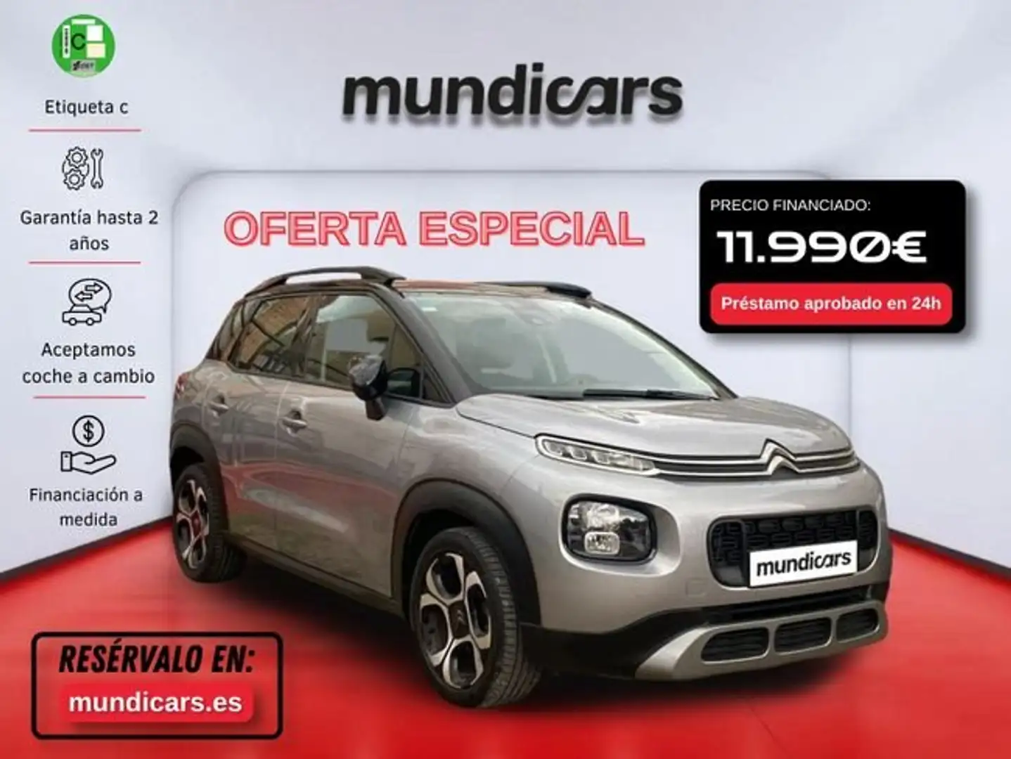 Citroen C3 Aircross 1.5 Blue-HDi Shine Gris - 1