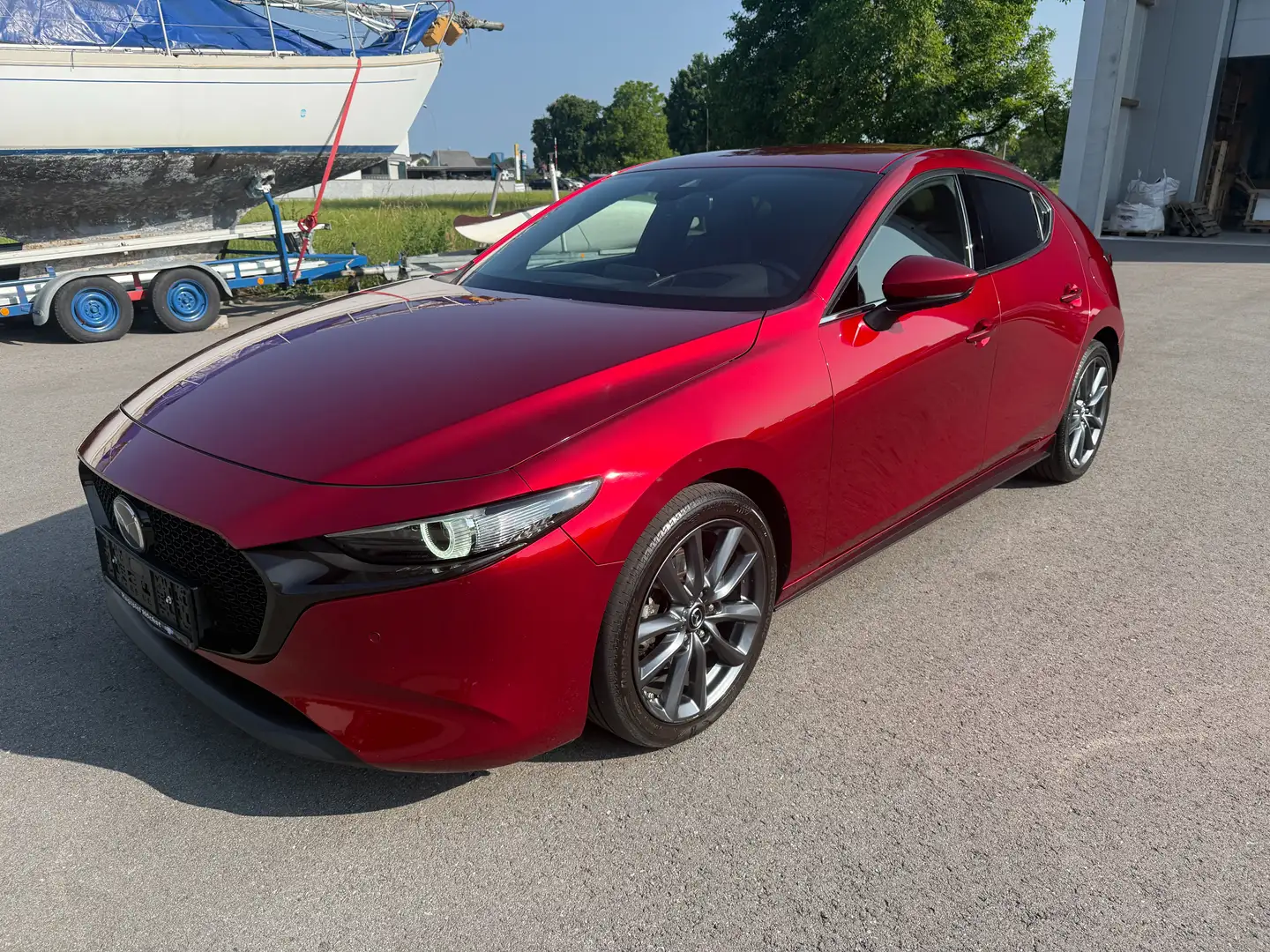 Mazda 3 Skyactiv-G122 Comfort+ /SO/PR/ST/TE Aut. AHK VOLL Rot - 1