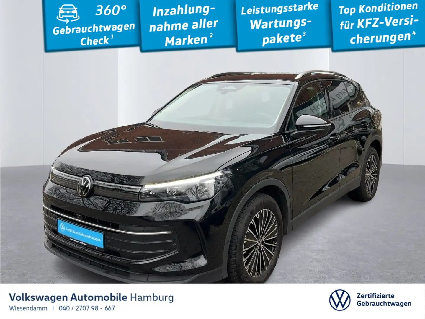 Volkswagen Tiguan 1,5 eTSI Life DSG LED AHK Lenkradhzg Schwarz - 1
