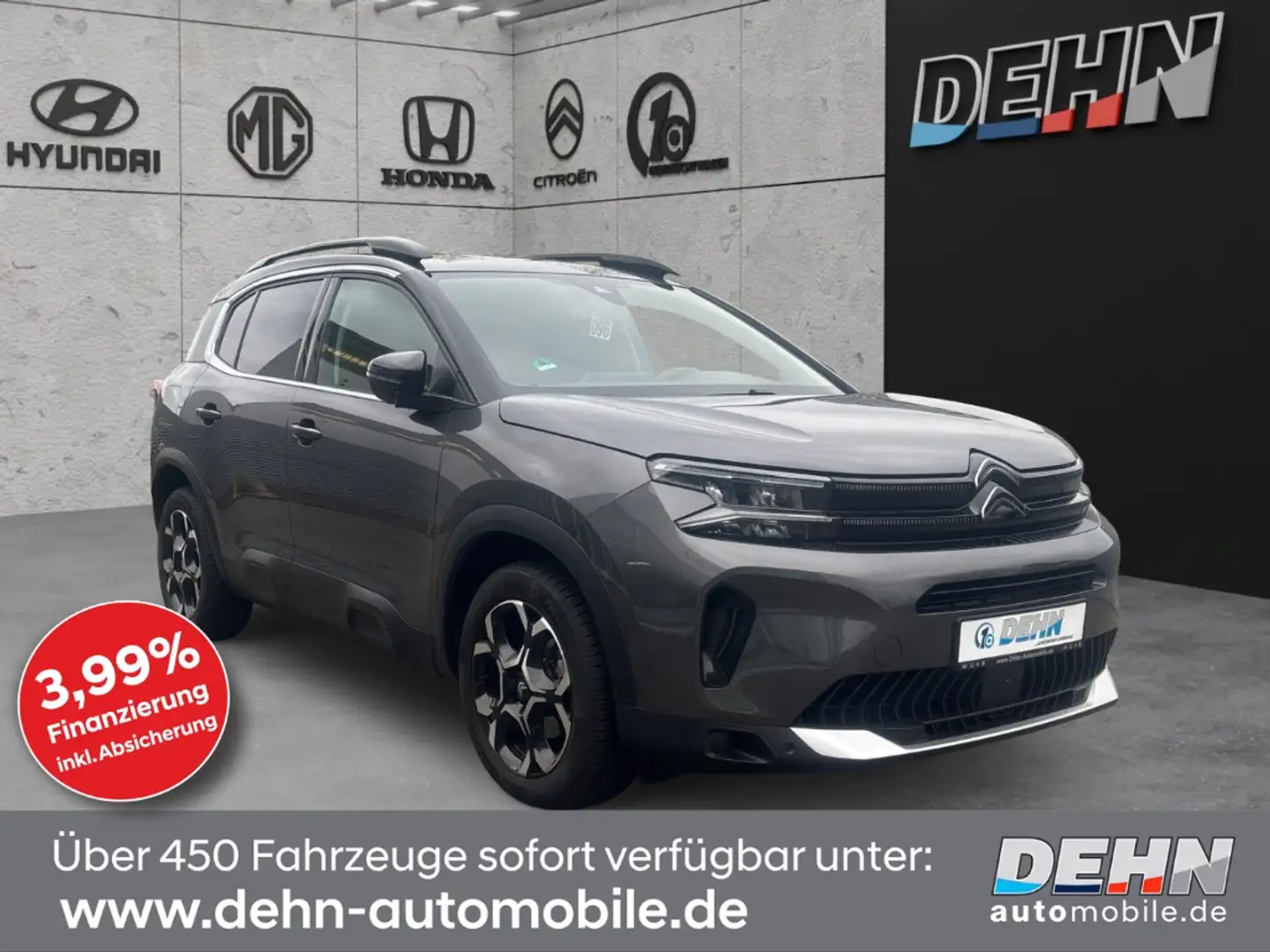 Citroen C5 Aircross PT130 Plus Navi LED Kam ACC Assist Grijs - 1