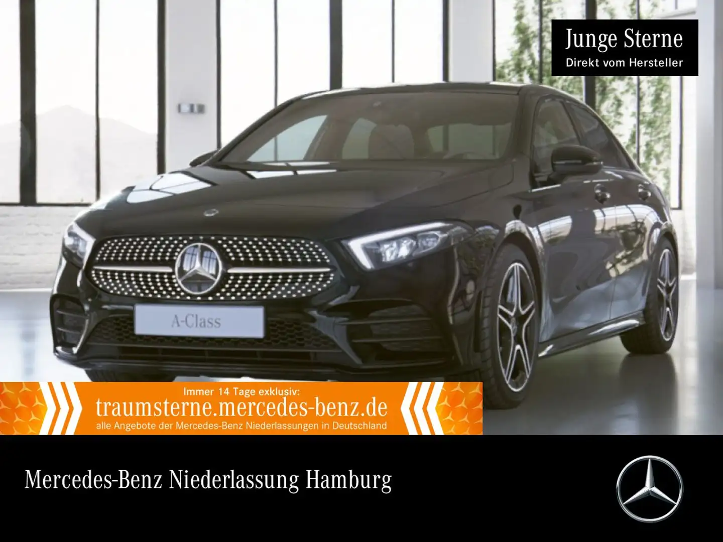 Mercedes-Benz A 250 e Lim AMG+NIGHT+PANO+LED+KAMERA+8G Schwarz - 1