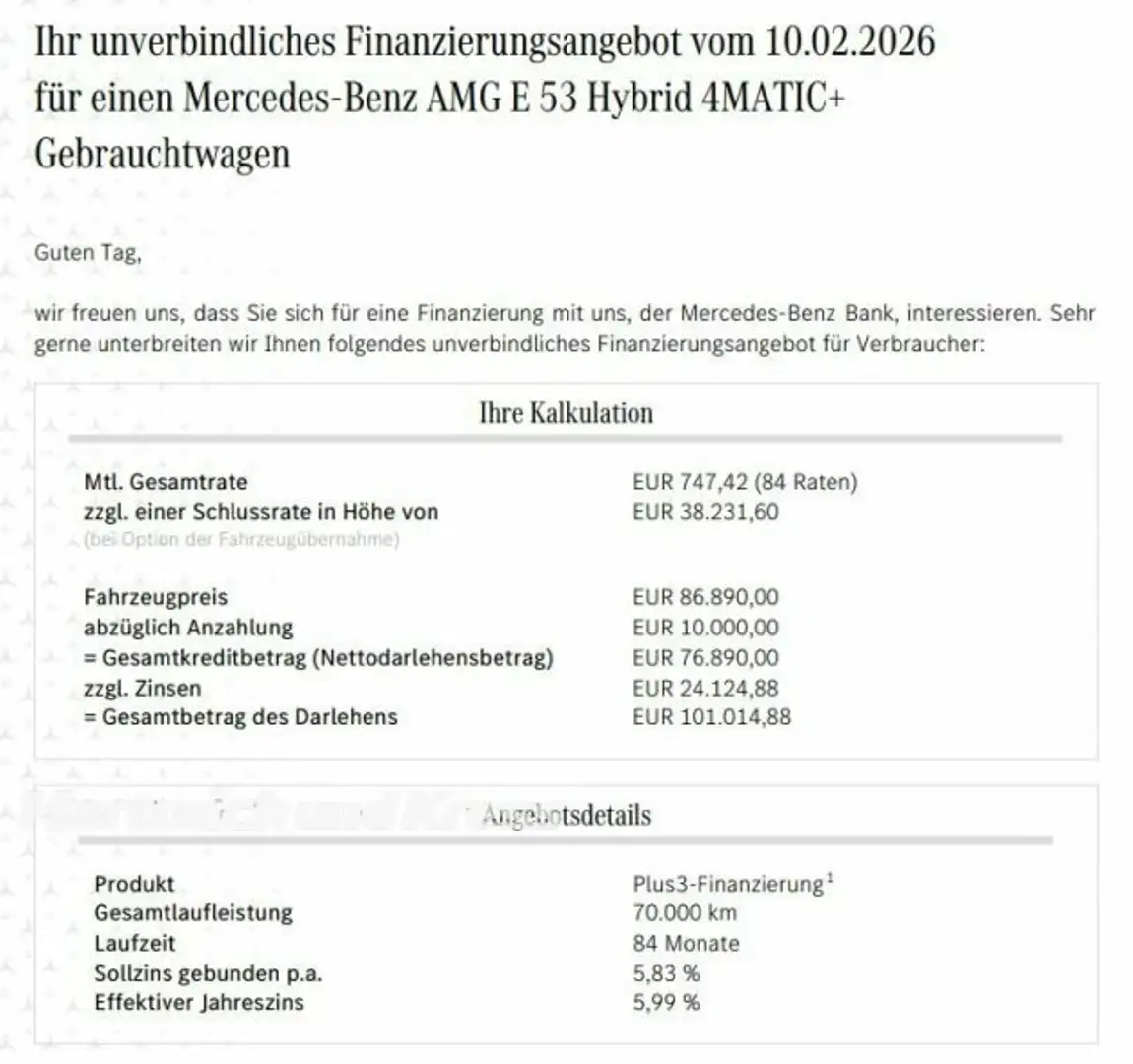 Mercedes-Benz E 53 AMG AMG E 53 T Hybrid 4Matic+AHK+Perform Sitz+Distro+360Grad+HA Lenkung Argent - 2