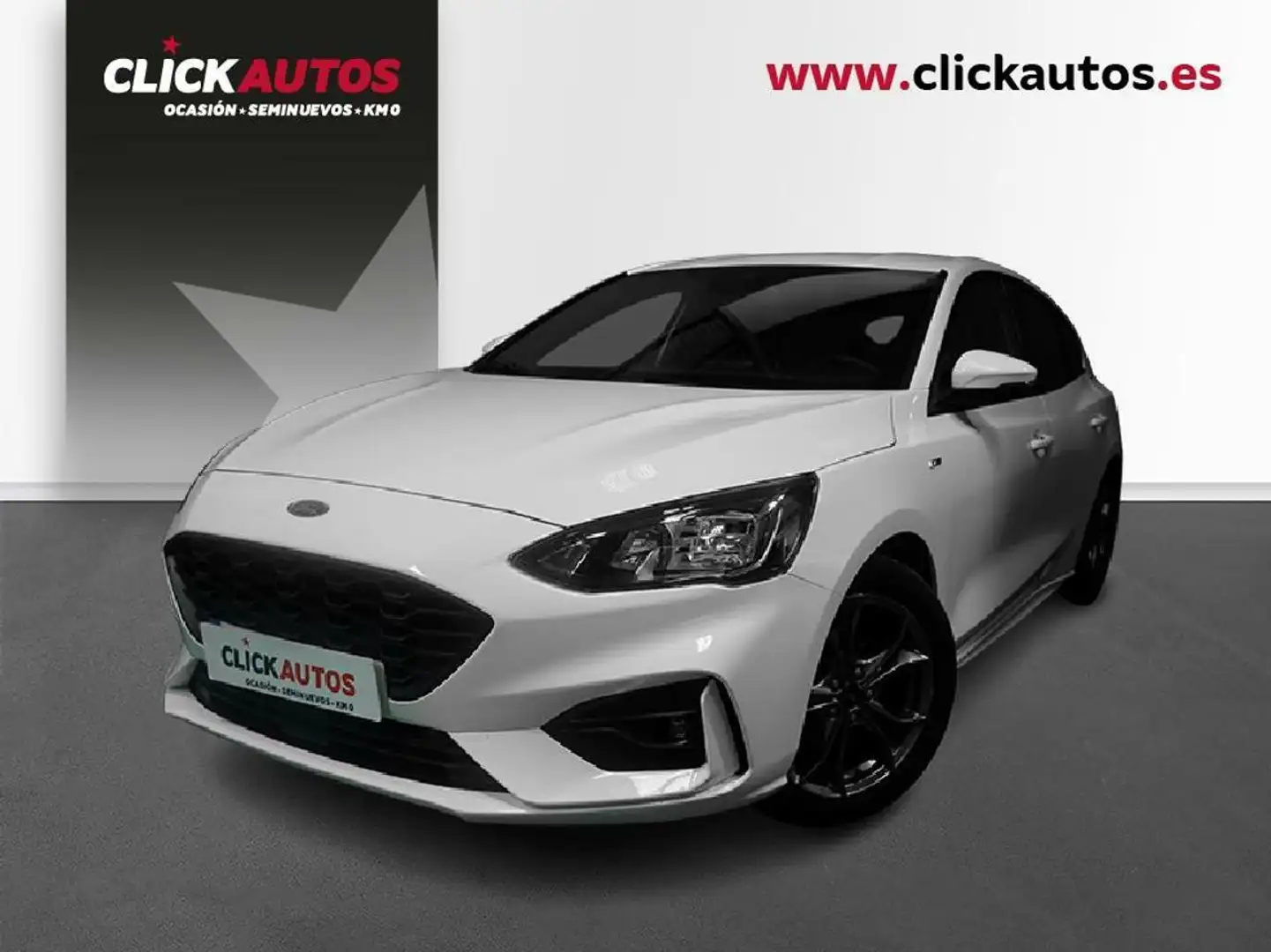 Ford Focus 1.0 Ecoboost 125CV MHEV ST-Line Weiß - 1