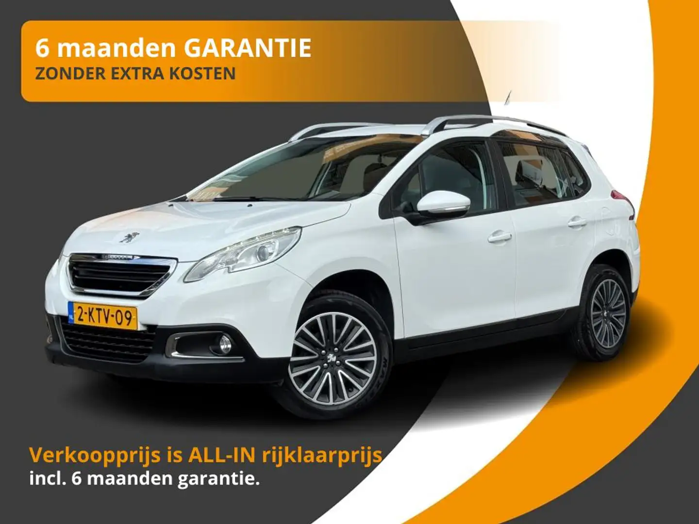Peugeot 2008 1.2 VTi ACTIVE PREMIUM AIRCO/NAVI/TREKHK/43.000 KM Bianco - 1