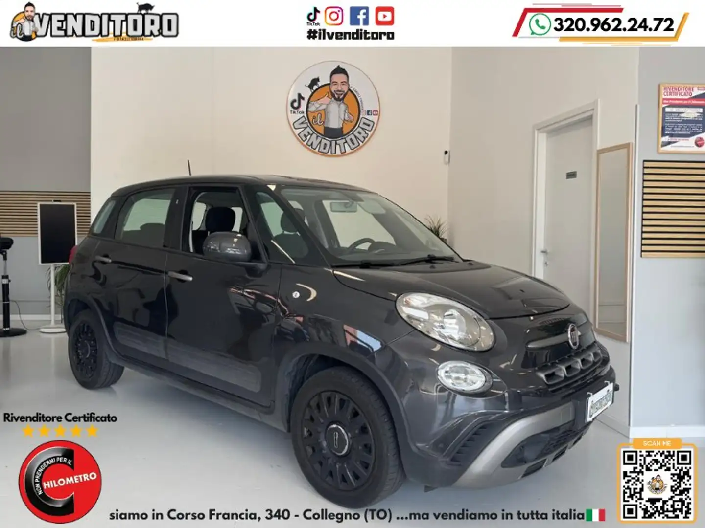 Fiat 500L 500L 1.4 Connect 95CV Grigio - 1