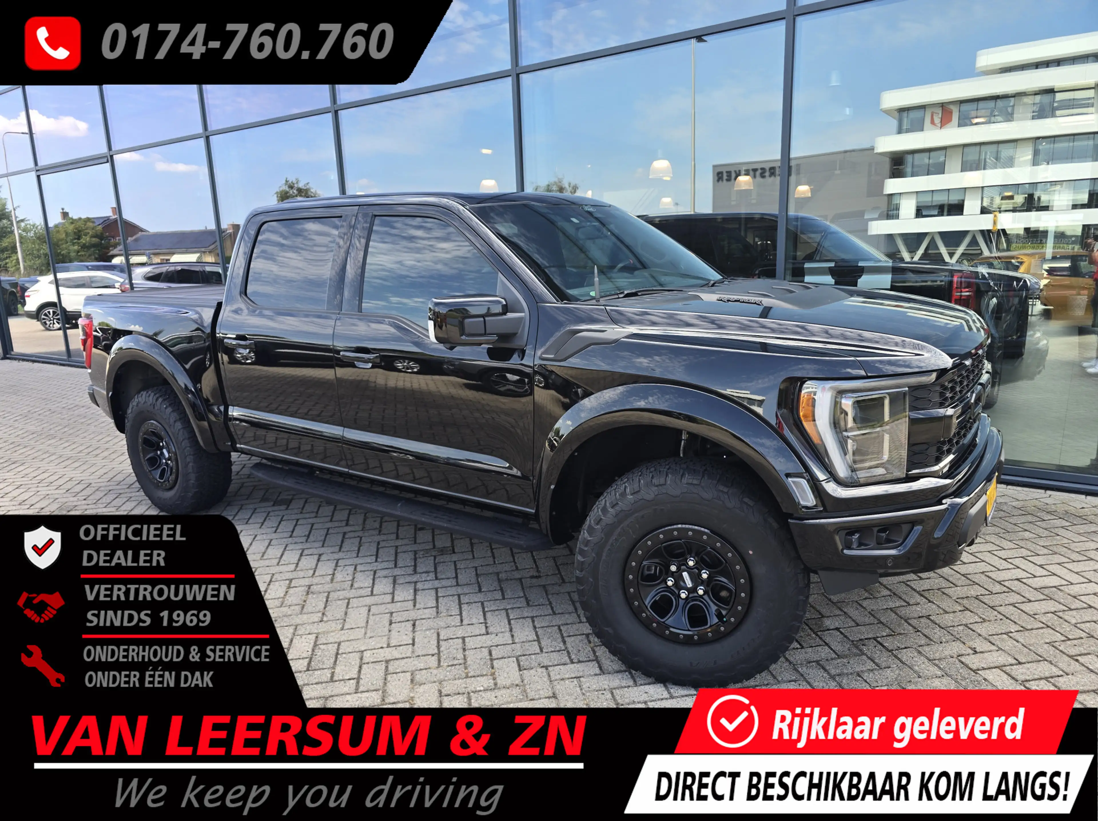Ford F 150 USA 3.5 V6 Ecoboost SuperCrew Raptor | Matzwarte w