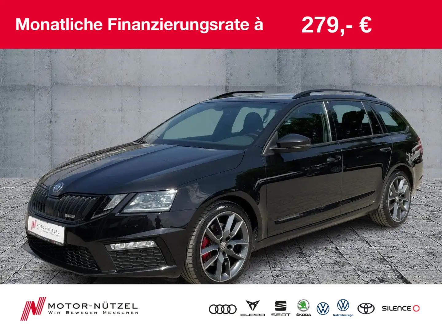 Skoda Octavia Combi RS TDI4x4 DSG LED+NAV+SHZ+2xPDC+18 Schwarz - 1