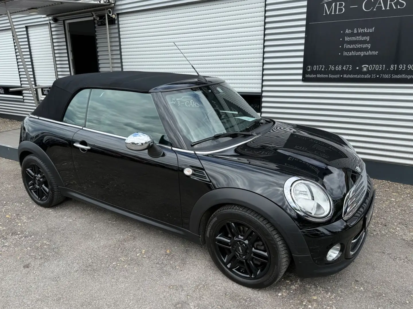 MINI One Cabrio *PDC*ALU*EL-VERDECK* Noir - 1