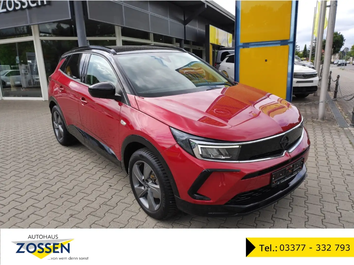 Opel Grandland GS Line 1.2 Turbo EU6e Leder LED El. Heckklappe Rot - 1