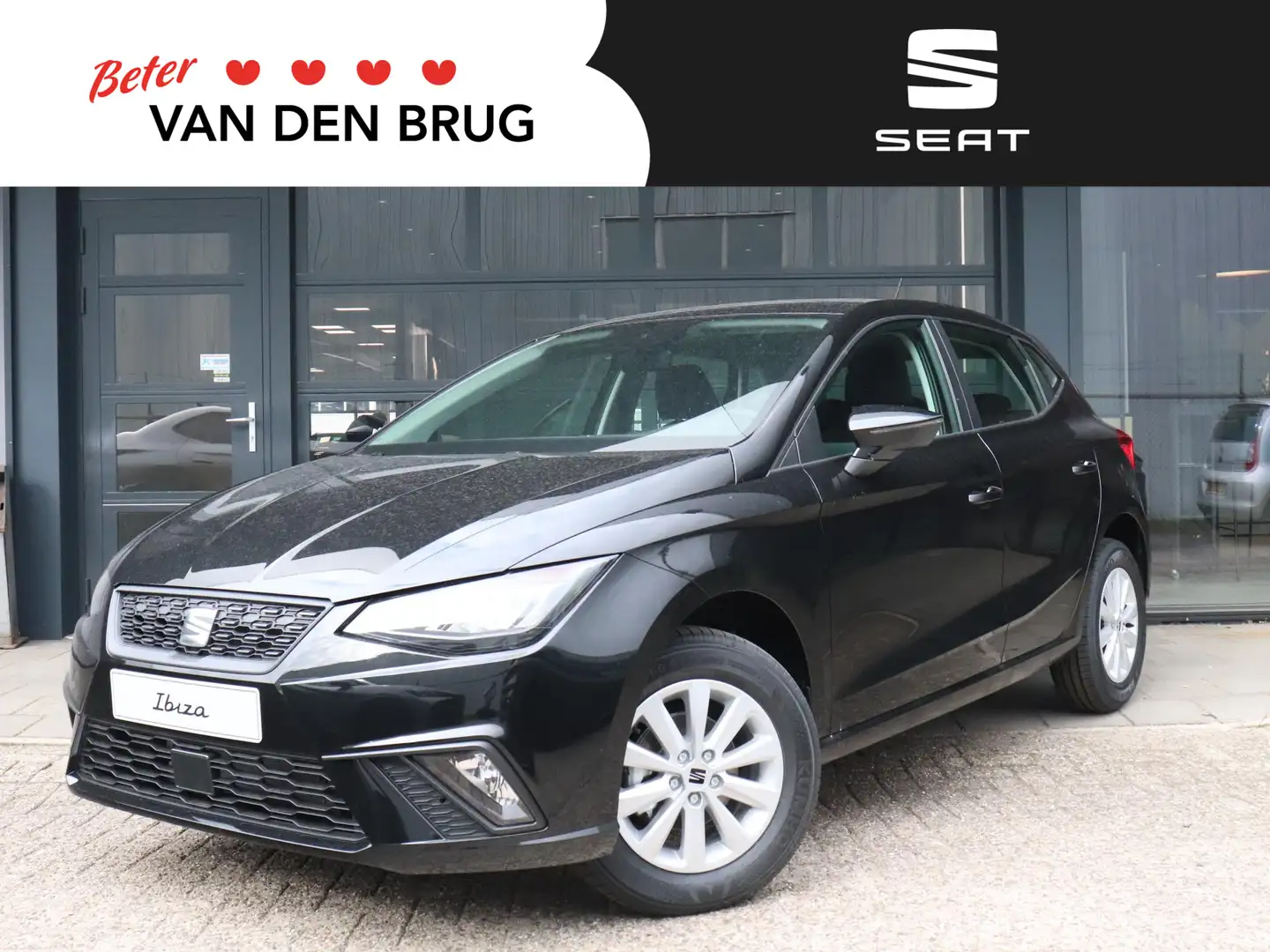 SEAT Ibiza Style Plus 1.0 70 kW / 95 pk EcoTSI Hatchback 5 de Zwart - 1