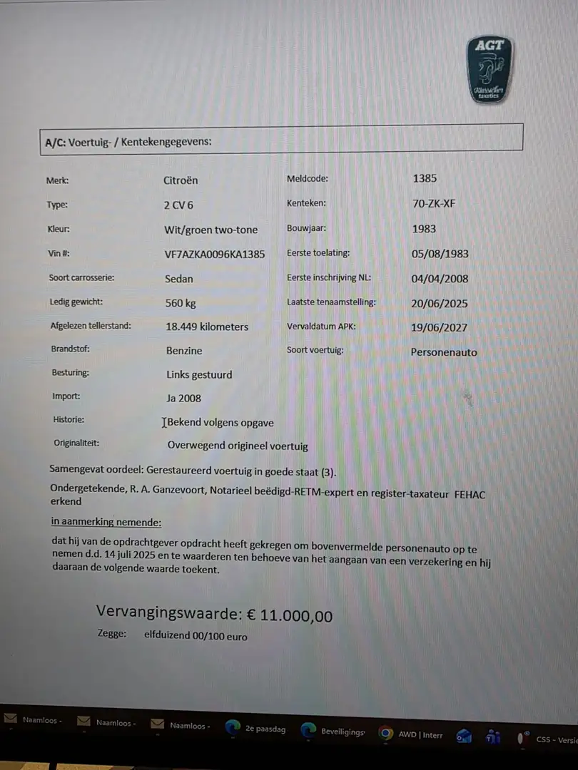 Citroen 2CV 2CV6 Special DOLLY Blanco - 2