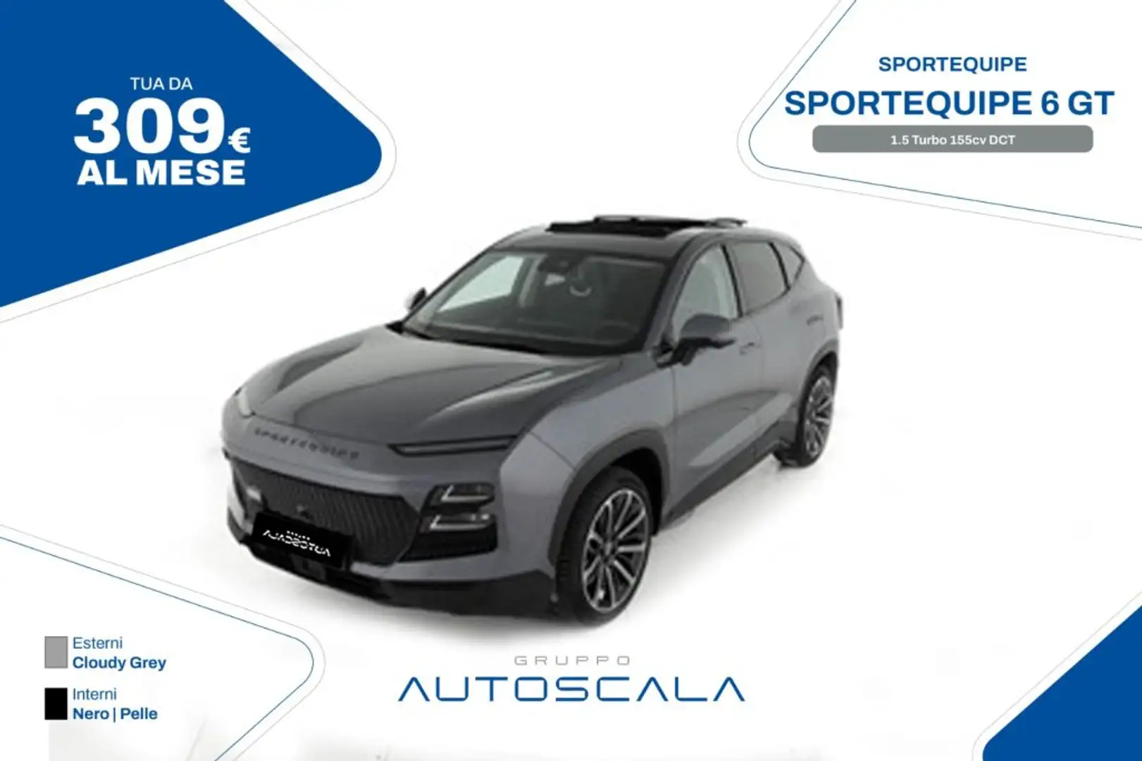Sportequipe Sportequipe 6 GT 1.5 Turbo 155cv DCT Grigio - 1