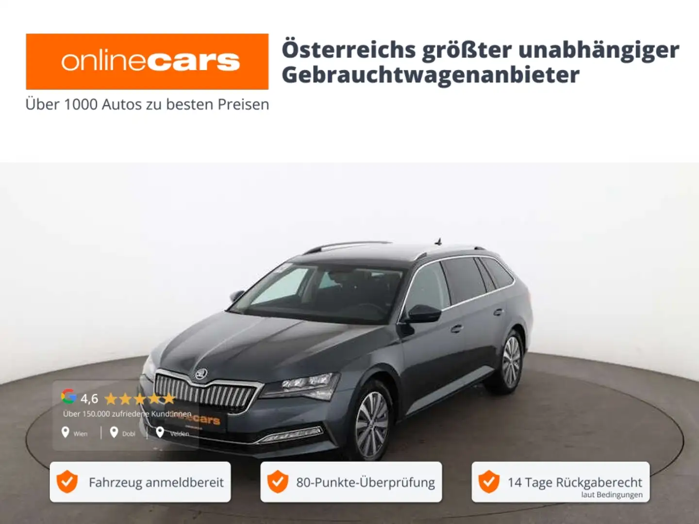 Skoda Superb Combi 1.4 TSI Ambition iV Aut LED NAVI PDC Grau - 1