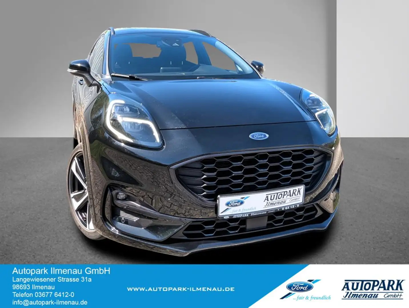 Ford Puma 1.0 mHEV ST-LINE X el. Heckkl.+ACC+B&O+Navi+Kamera Noir - 1