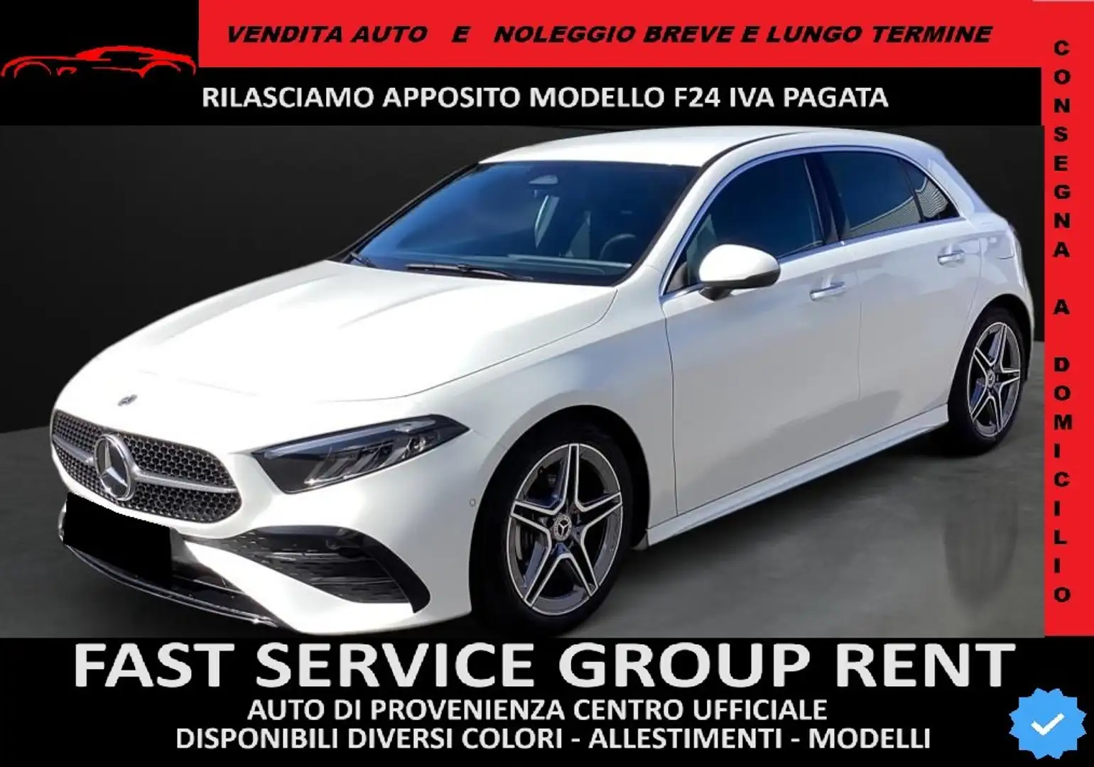 Mercedes-Benz A 180 AUTO PREMIUM AMG LED TELECAMERA NAVI AMBIENT L. Weiß - 1