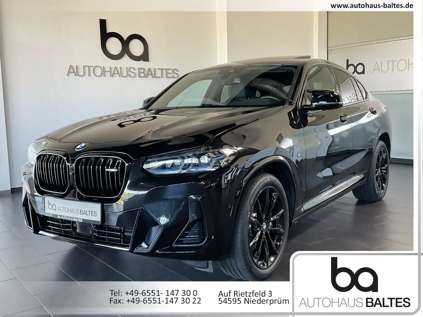 BMW X4 M X4 M40d xDrive Pano/Laser/HuD/ParkPlus/ACC/HK/AHK Schwarz - 1