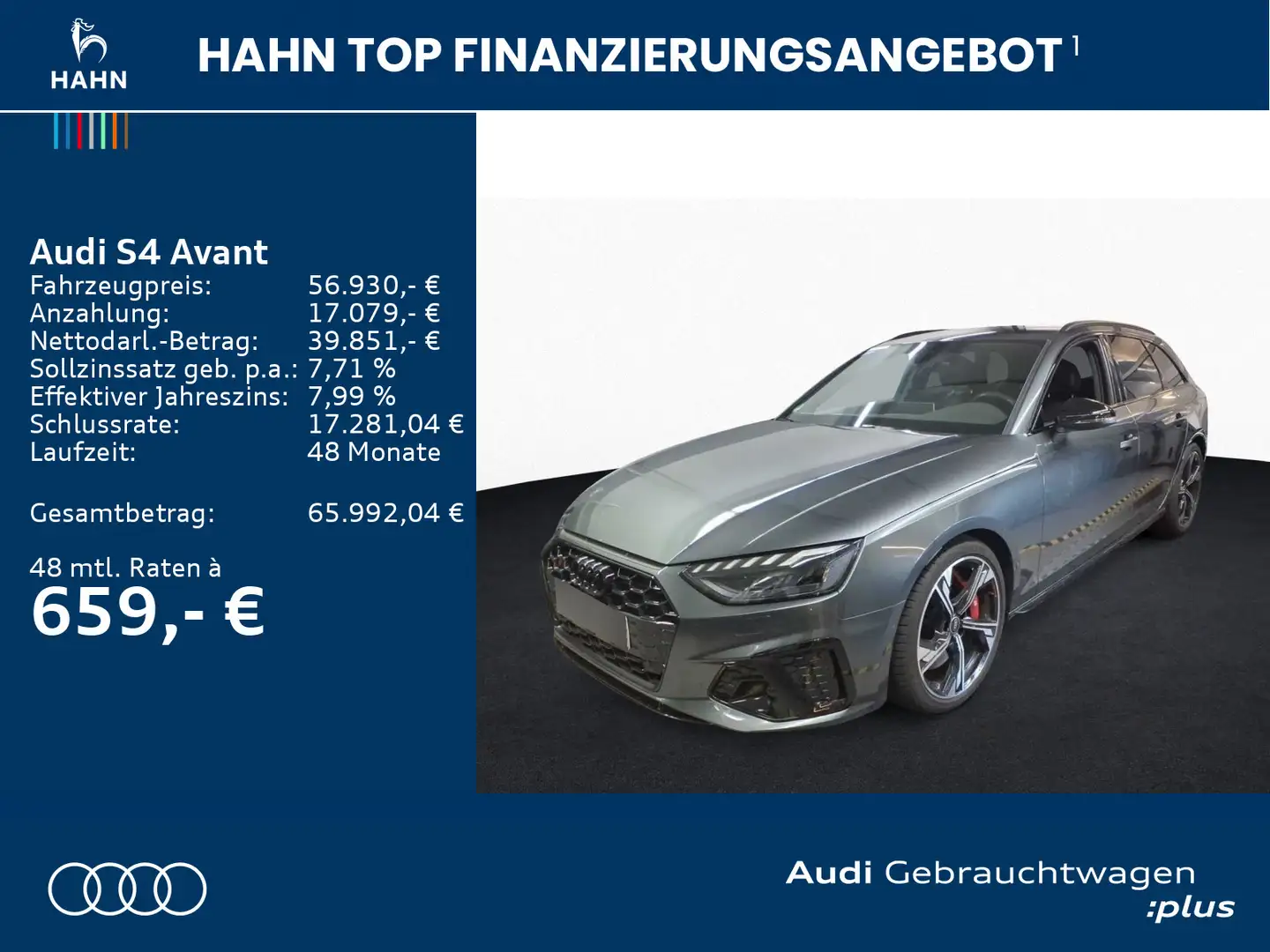 Audi S4 TDI quattro Matrix Navi Virtual CAM Sit Grau - 2
