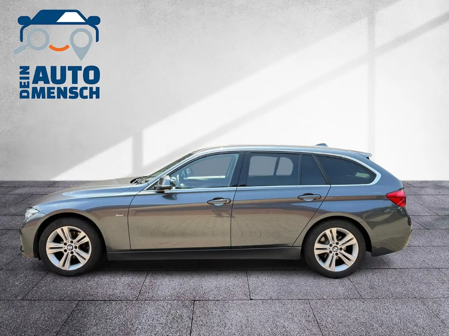 BMW 318 d Touring AHK HUD SHZ Navi LED Sport Line Gris - 2