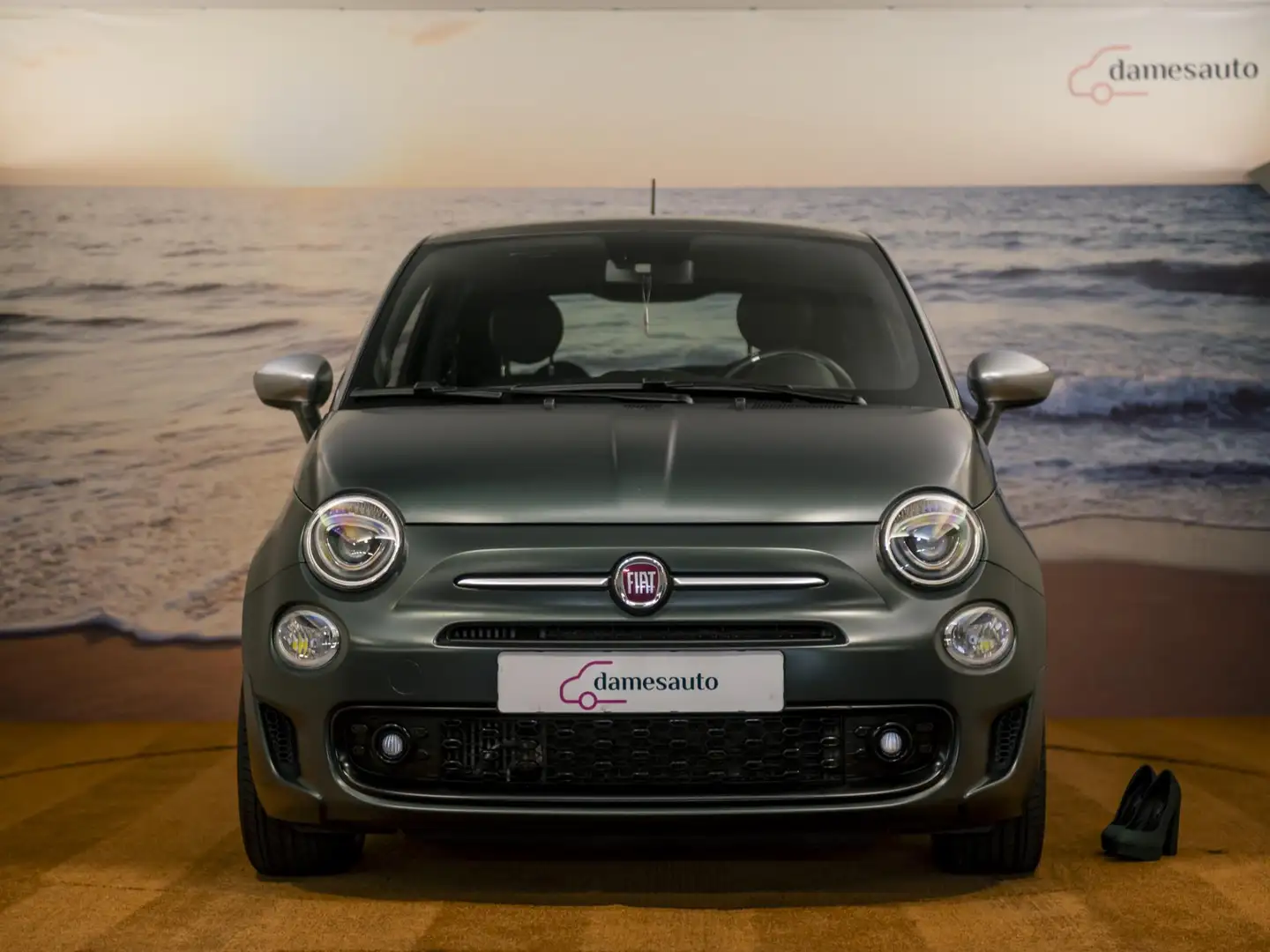 Fiat 500 0.9 Turbo Rockstar|Clima|NAP|unieke kleur|incl. ga Groen - 2